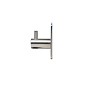 Вешалка меб. однорожковая мет. PLAY шлифованная сталь, AKS 105188