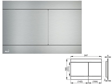 Кнопка управления для систем инсталляций FUN, Alcaplast FUN