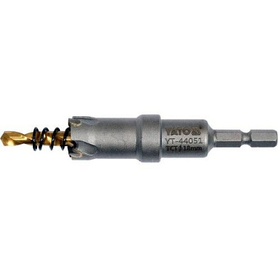 Сверло корончатое режущее по металлу TCT 18 мм 1/4" Yato YT-44051