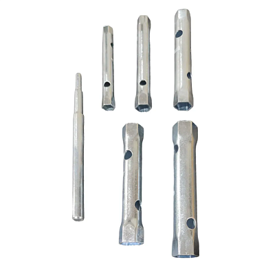 Набор ключей трубчатых 8×9-16×17 мм, с воротком 10×150 мм, 6 пр Forsage F-50816B