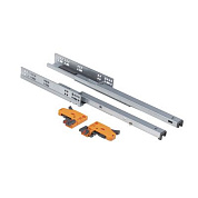 Направляющая скрытого монтажа L-450 push to open ДСП16-18mm с замками компл. левая+правая 3D полное выдвижение AKS 91265