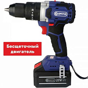 Дрель ручная электрическая аккумуляторная ударная, 20 В., 78 Нм, 0-500/2000 об/мин, 0-7500/30000 уд/мин,1 аккум. 4,0 А Диолд ДЭА-20ЛИ-03У