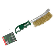 Щетка ручная по металлу с пластиковой ручкой, L общ-250 мм, L раб.-140 мм RockForce RF-HB140