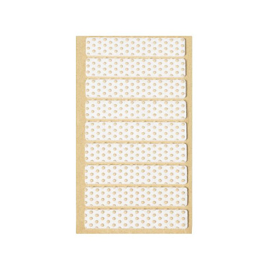 Подкладка самоприлипающая фетровая прорезиненная 15 х 80мм (1упак.=9шт), белая, FOLMAG 109754