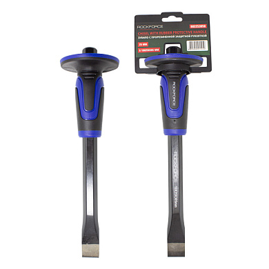 Зубило c прорезиненной защитной рукояткой 25 мм, L-305 мм RockForce RF-60225305Q