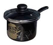 Кастрюля 1,5л (цил.) Сантэкс 1-2215412(Черн)(28)