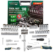 Набор инструментов 108 пр. 1/4"&1/2", 6-гр. RockForce RF LIGHT-41082-5