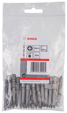 Бита Bosch Extra Hart 49мм PH1 (-25-) 2.607.002.502