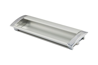 Ручка меб. врезная алюм. WPY 326 96 алюминий/хром AKS 30630