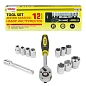 Набор головок 8-24 мм 12 пр. 1/2'', 6-гр. WMC TOOLS WMC-4123