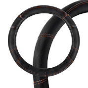 Оплетка экокожа XL Top- 3 Черно/Оранжевая SKYWAY S01102080