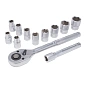 Набор инструментов 12 пр. 1/2'' 6-гр. 10-24 мм Forsage F-012-5 MSA