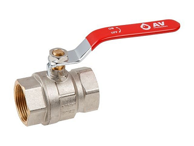 Кран шаровый 1 1/4'' вн.-вн. ручка PN25 AV Engineering AVE090114