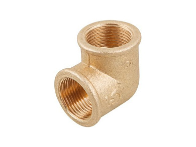 Колено вн. 1/2", уголок латунный м-м 1/2" Цветлит ЦРБ0011