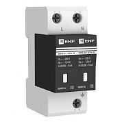 Ограничитель импульсных напряжений ОПВ-D/2P In 5кА 275В с сигн, EKF PROxima opv-d2