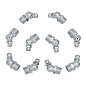 Пресс-масленка 8 мм угловая, 45 град., 10 шт Forsage F-GN-01-45-8MM