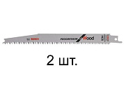 Пилка сабельная по дереву S2345X, 2 шт., пропил прямой, тонкий, аккуратный и чистый рез Bosch 2608654403