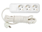 Удлинитель бытовой 10м (3 роз., 3.7кВт, с/з, ПВС 3х1,5) (Макс. мощность - 3700 Вт, ток - 16А) Bylectrica У16-32110м