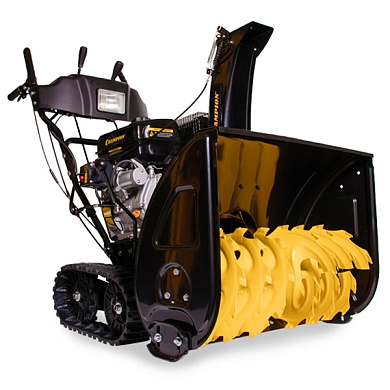 Снегоотбрасыватель, 12 л.с., 70см, 6F/2R гусеницы, бак 5,5 л., эл.стартер, фара, обогрев зимн.дв. CHAMPION STT1171E