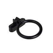 Ручка меб. кнопка мет. RING черный матовый AKS 74063