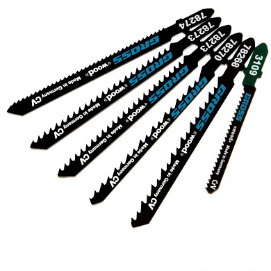 Набор полотен для электролобзика по дереву, 6 шт, DIY, Gross 78291