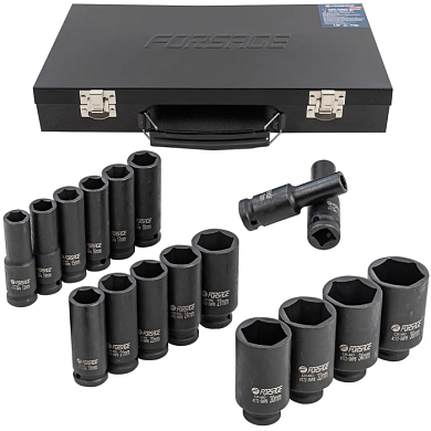 Набор ударных головок 10-36 мм 1/2'' 6-гр 17 пр Forsage F-4172-5MPB