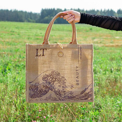 Сумка-шоппер (материал джут) 40х35х14см, max нагрузка 10кг La and Te beaute LT-shbag4