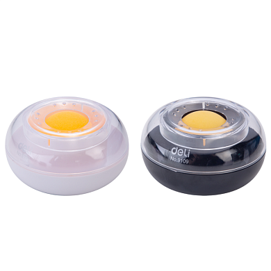 Подушка для увлажнения пальцев "Deli", 90 мм, ассорти