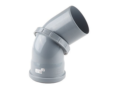 Отвод 110 универсальное РТП, для внутренней канализации РосТурПласт 36695