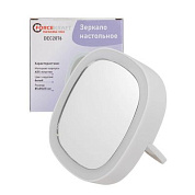 Зеркало настольное квадратное, 85*85*18 мм, цвет белый ForceKraft FK-DEC2076