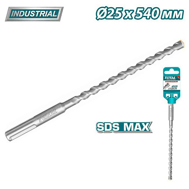 Бур SDS-MAX 25x540 мм TOTAL TAC322508