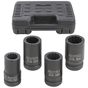 Набор головок ударных глубоких 1" 4 пр., 12-гр., 27, 32, 33, 36 мм RockForce RF-8041-9MPB