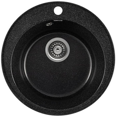 Мойка кухонная из мраморной крошки, черный, A05-22 Gerhans