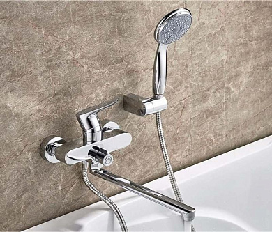 Смеситель для ванны, латунь, хром Ledeme L2234