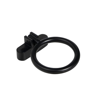 Ручка меб. кнопка мет. RING черный матовый AKS 74063