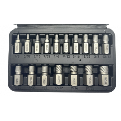 Набор экстракторов для шпилек 1/8"-5/8", 17 пр, 42CrMo H-D HD-05894
