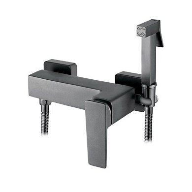 Смеситель для туалета (псевдобиде), латунь, графит Ledeme L5278U