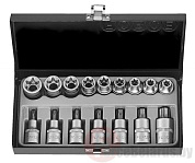 Набор головок Е-типа и головок-бит Torx 16 пр. 1/2'' Force 4171