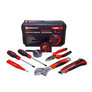 Набор шарнирно-губцевого инструмента с отвертками ForceKraft FK-1009C