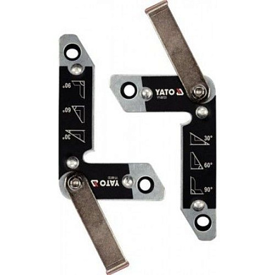 Магнитный держатель для угловой сварки 32 кг. 2 шт. Yato YT-08723