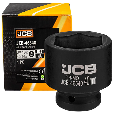Головка ударная 3/4'' 6-гр 40 мм JCB JCB-46540