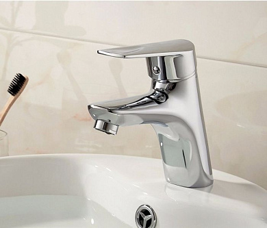 Смеситель для умывальника, латунь, хром Ledeme L1040