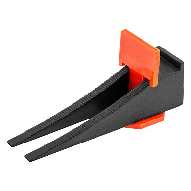 Система выравнивания плитки (СВП), комплект: зажимы, клинья (40/40 шт) в пакете Сибртех 88060