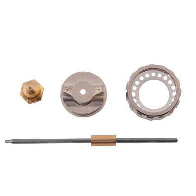 Ремкомплект для краскораспылителя 4 пр.: сопло 1,8 мм + игла + форсунка + зажим сопло Matrix 57384