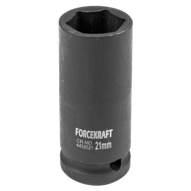 Ударная глубокая торцевая головка 21 мм. 6-гр. 1/2'' ForceKraft FK-4458521