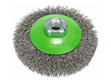 Щетка дисковая гофр.100 мм/M14, для нержавеющей стали Bosch 2608622108