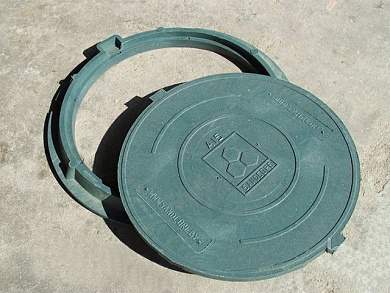 Люк садовый А15 (15кН) зеленый САНДКОР ЛСА15З