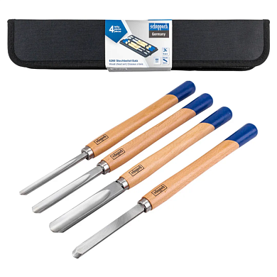 Набор фигурных стамесок 4 пр Scheppach Sch-6260