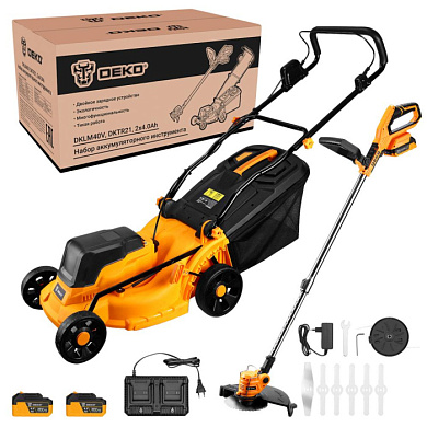 Набор садового аккумуляторного инструмента (DKLM40V, DKTR21) 081-2035 DEKO 081-2035
