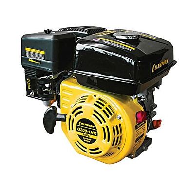 Двигатель 6,5л.с.,196см.куб, 1600 об/мин., диаметр 19мм, шпонка Champion G200-1HK